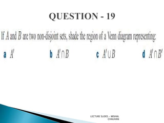 LECTURE SLIDES - MISHAL
CHAUHAN