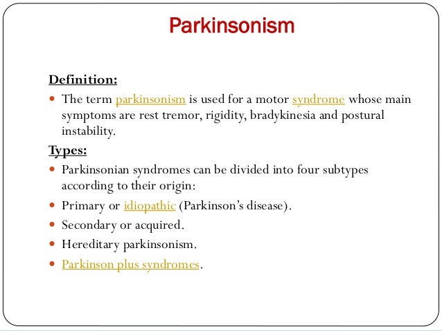 Extrapyramidal Disorders