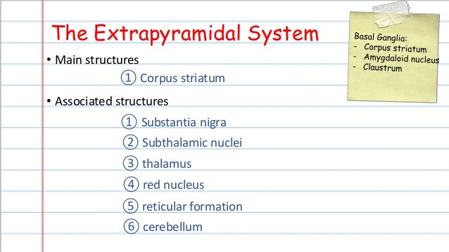 extrapyramidal system parkinsons disease extrapyramidal system