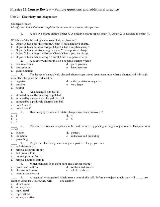 Pdf Chapter Test Electricity And Magnetism Electricity And Magnetism Pdf Pdfprof Com