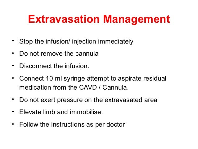 Extravasation Management 1 1