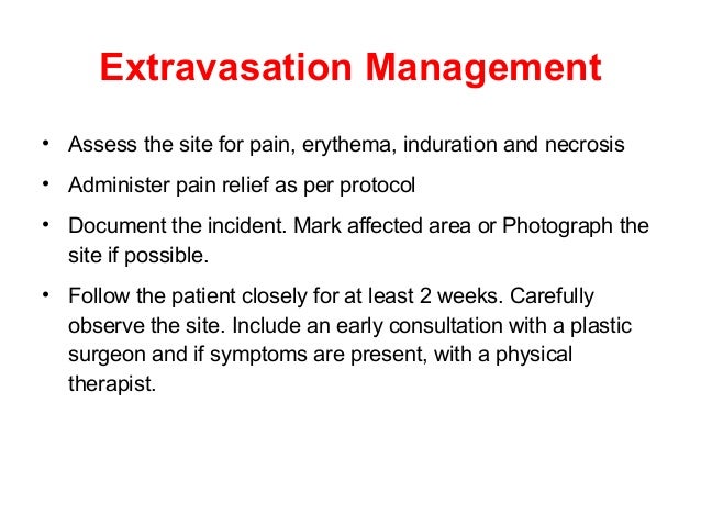 Extravasation Management 1 1