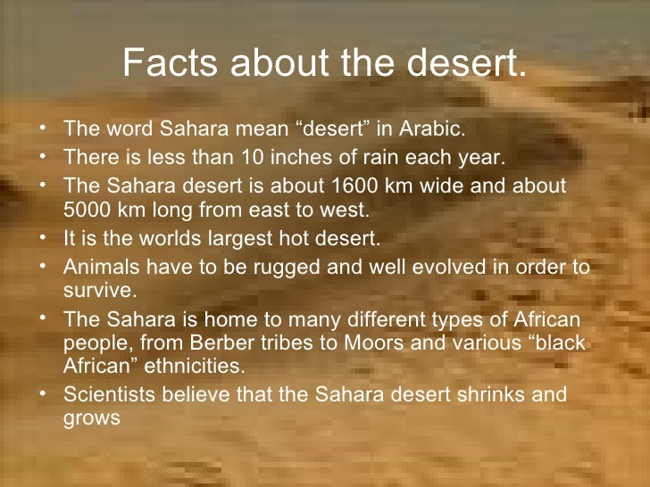 » TRAVEL: Interesting Facts About Sahara Desert