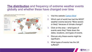 Extreme weather Events in the Climate Change | PPTX