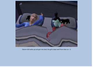 Datum did wake up and got into bed; the girls slept well from then on. =]
 