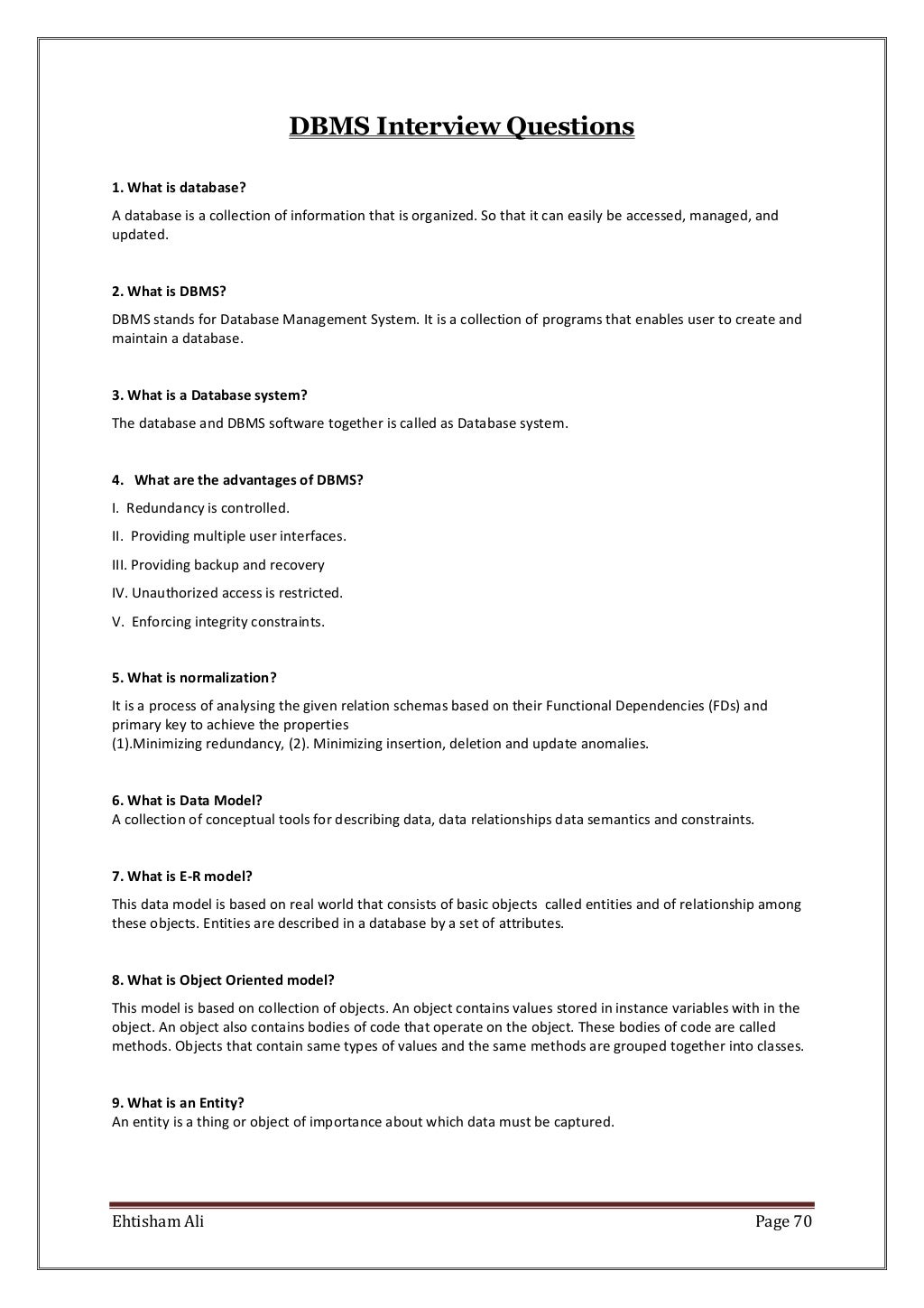 Exness interview questions