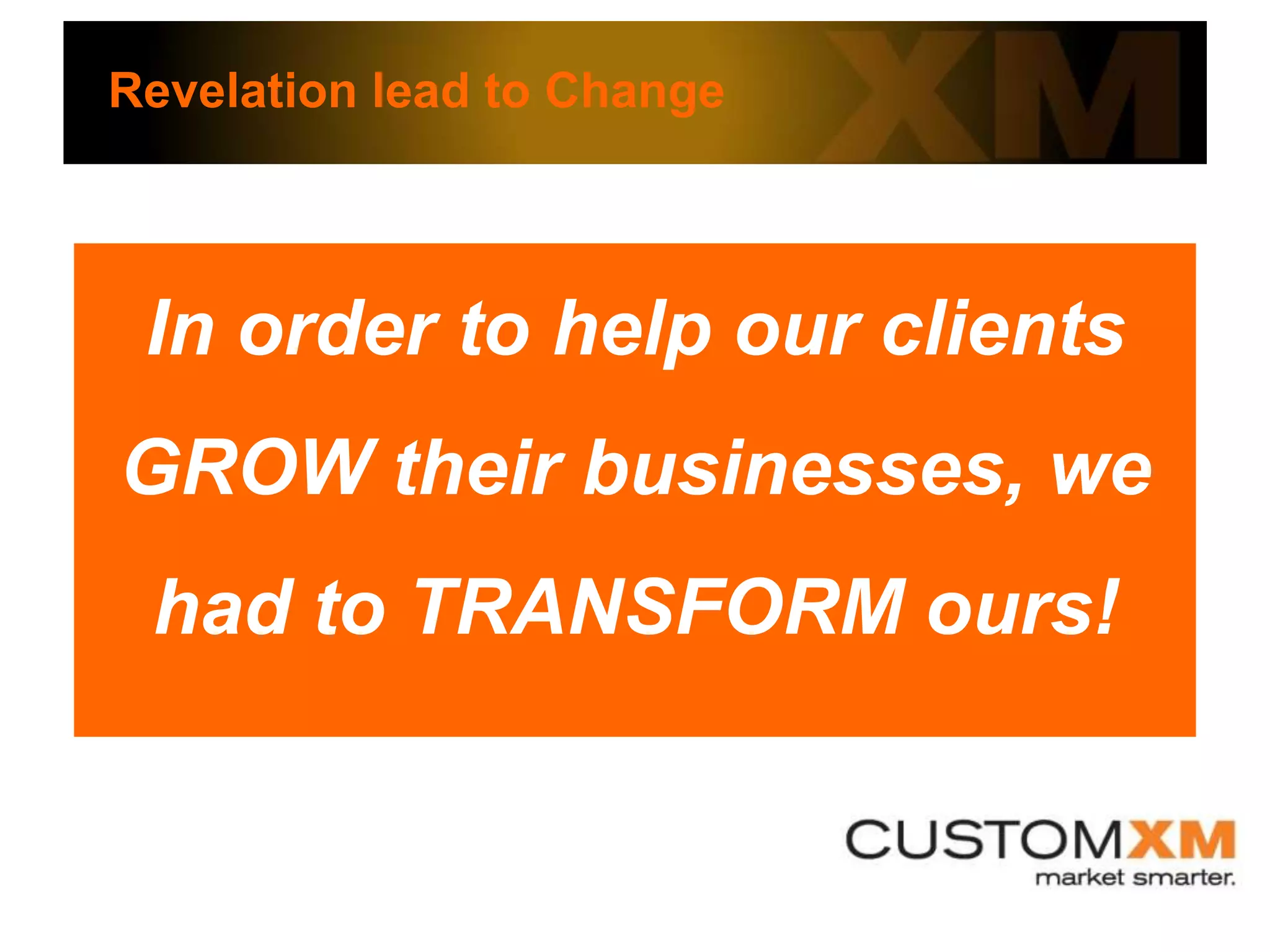  Discuss how we began the transformation to an MSP, even before we knew it!