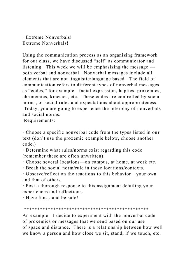 · Extreme Nonverbals!Extreme Nonverbals!Using the communicat.docx