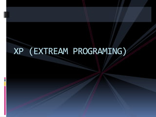 XP (EXTREAM PROGRAMING)
 