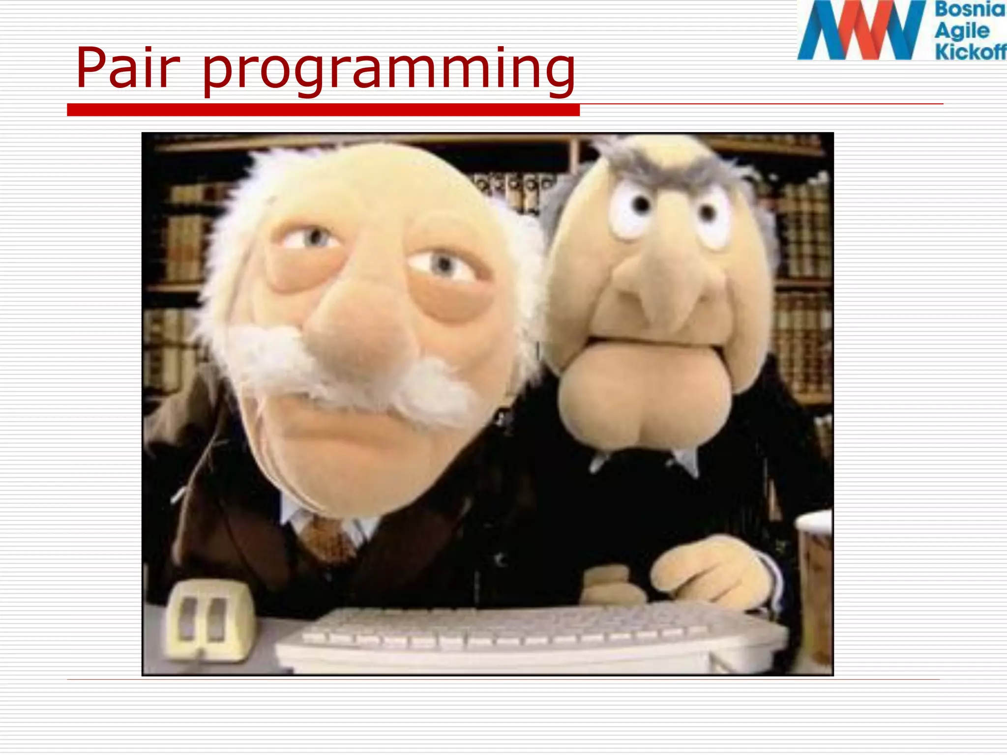 Pair programming
 