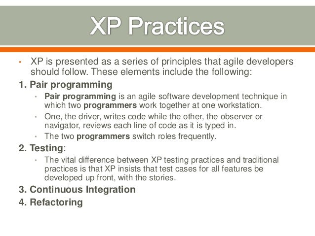 XP (Extreme programming) SE1