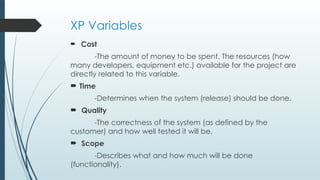 EXTREME PROGRAMMING ppt for object oriented software engineering | PPTX