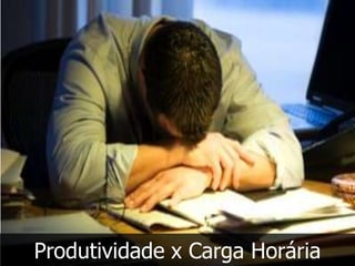 Produtividade x Carga Horária
 