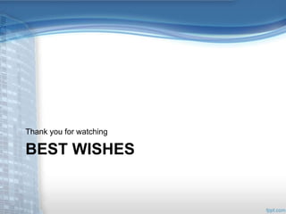 Thank you for watching 
BEST WISHES 
