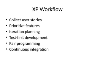 Extreme_Programming_XP. in Software engineering pptx | PPTX