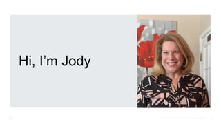 Hi, I’m Jody
2
CONFIDENTIAL – PROPRIETARY INFORMATION
 