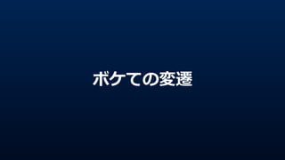 ボケての変遷
 