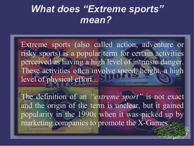 Extreme Sports