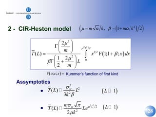 extreme times in finance heston model.ppt