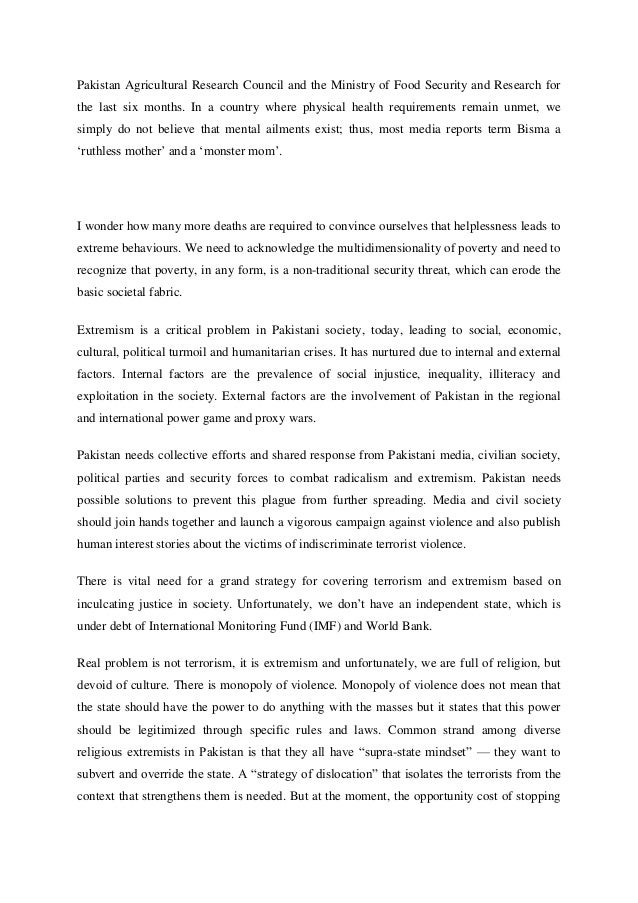 Extremism the bane of our society essay 02 image