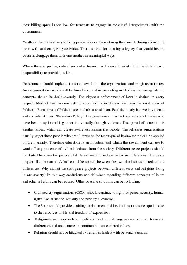 Extremism the bane of our society essay 04 picture