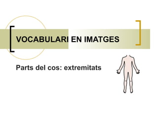 VOCABULARI EN IMATGES Parts del cos: extremitats 