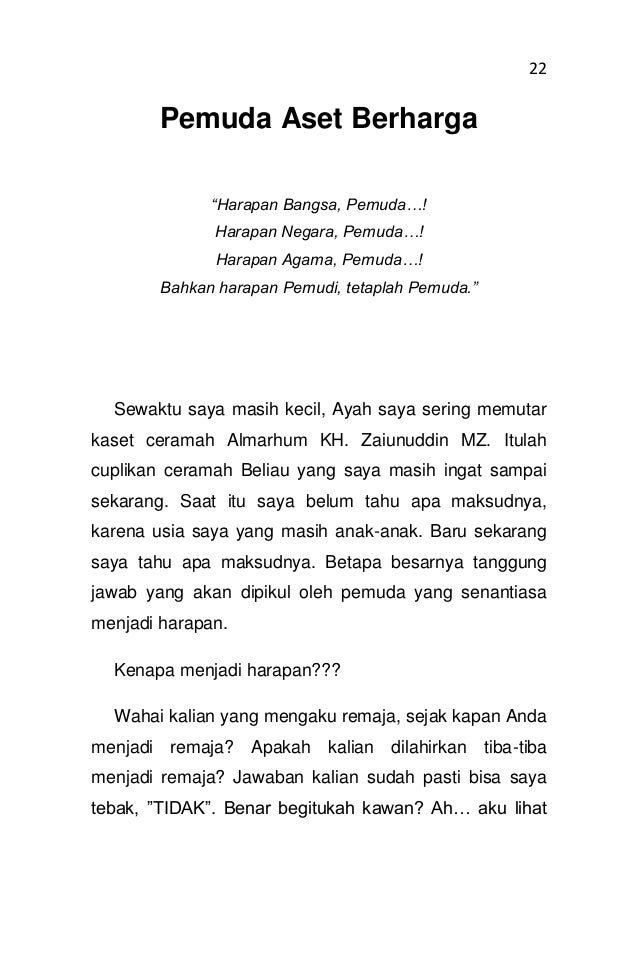 Pidato Tentang Pemuda Harapan Bangsa Lakaran