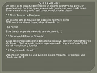 Extructura del sistema operativo | PPTX