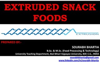 Extruded snacks | PDF