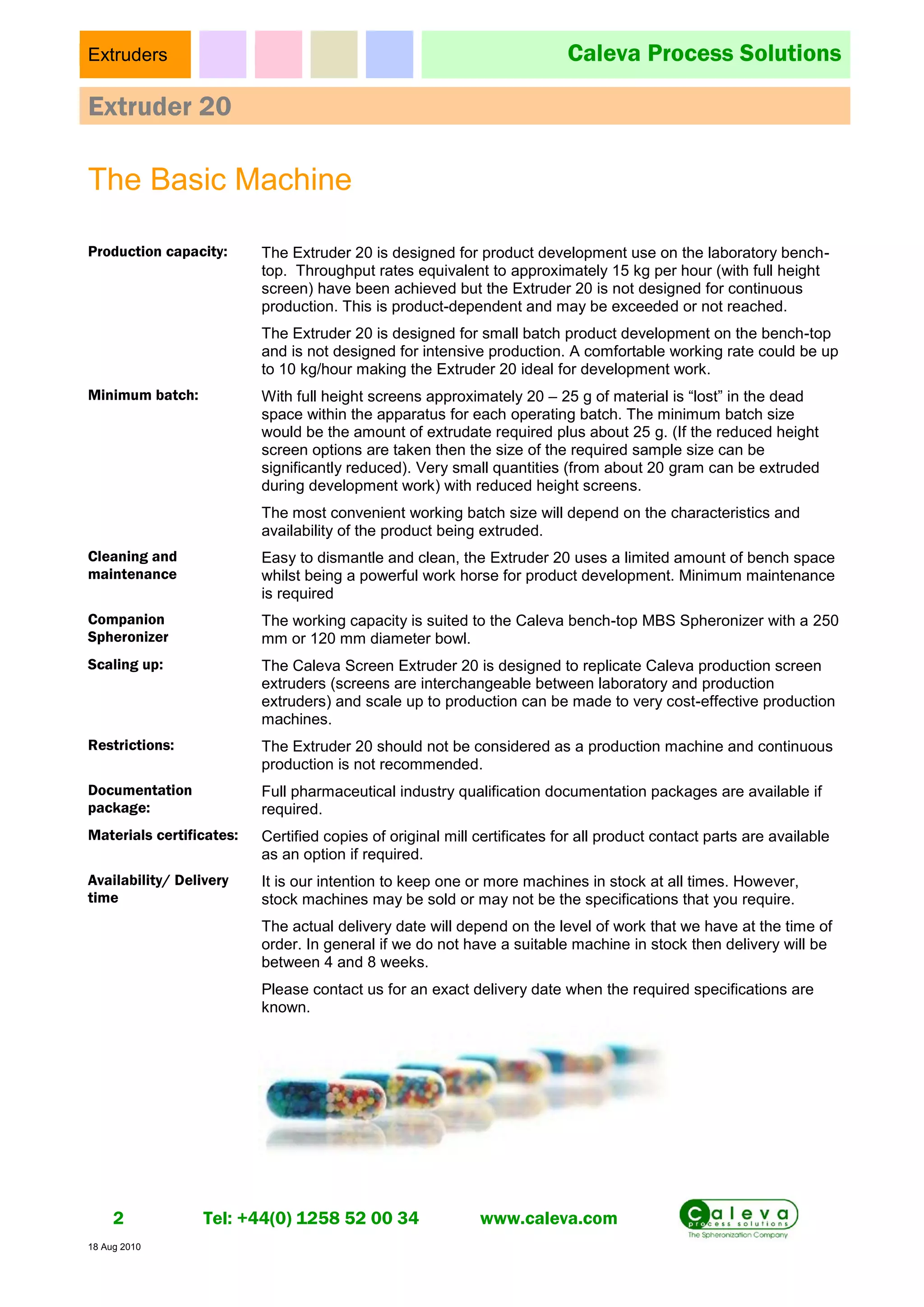 Extru Tech Brochure.pdf Extruder 20 brochure by ATI Viet Nam | PDF