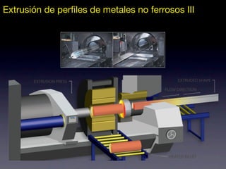 Extrusión de perfiles de metales no ferrosos III