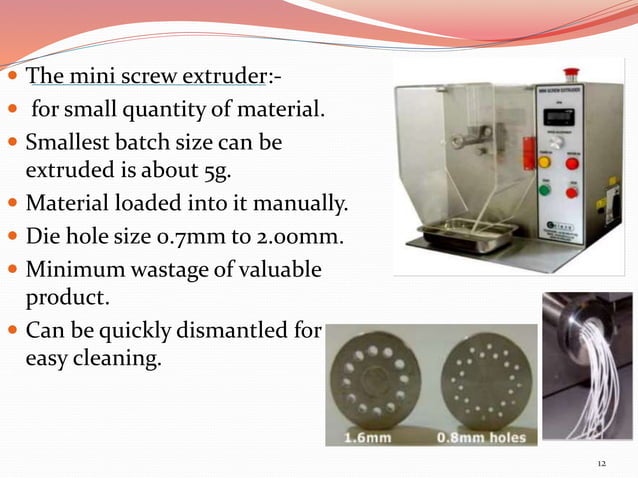 Extrution spheronization | PPTX | Physics | Science