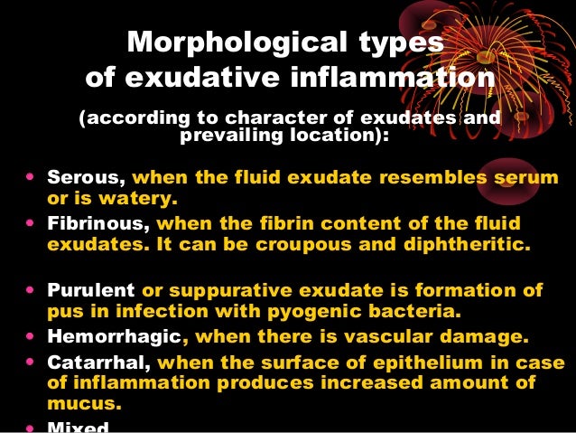 Exudative inflammation