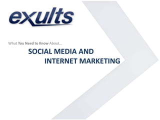 What You Need to Know About…

SOCIAL MEDIA AND
INTERNET MARKETING

 