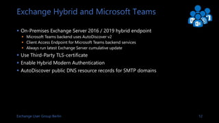 Exchange Server Hybrid - Was, Warum und Wie | PPTX