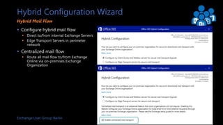 Exchange Server Hybrid - Was, Warum und Wie | PPTX