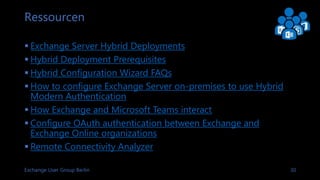 Exchange Server Hybrid - Was, Warum und Wie | PPTX