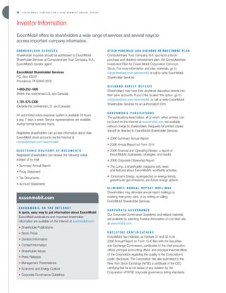 Exxon Mobil Annual Report 2006