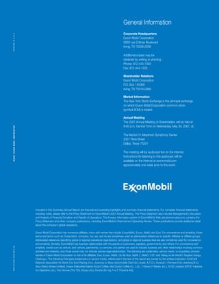 Exxon Mobil Annual Report 2006