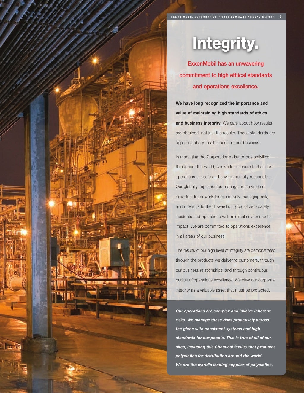 Exxon Mobil Annual Report 2006