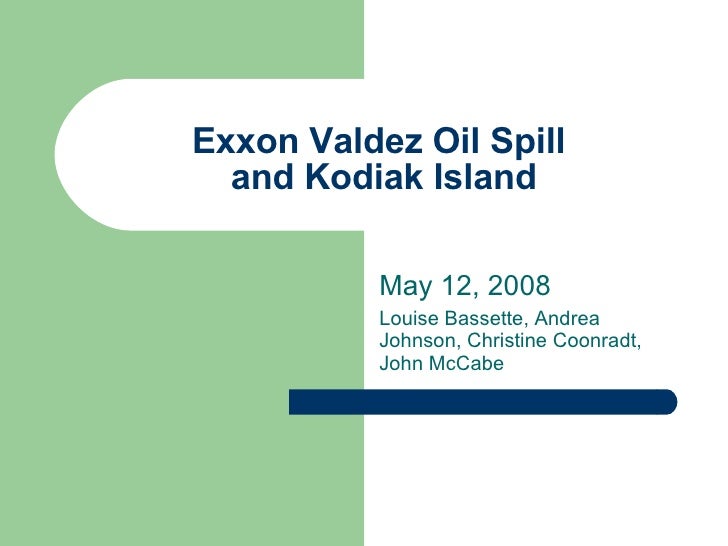 Exxon valdez oil spill ethical issue business