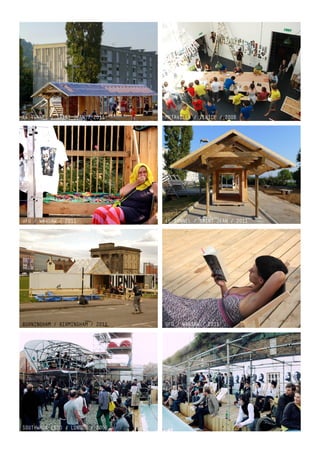 LE TUNNEL / SAINT JEAN / 2011    METAVILLA / VENICE / 2006




UFO / WARSAW / 2011              LE TUNNEL / SAINT JEAN / 2011




BURNINGHAM / BIRMINGHAM / 2011   UFO / WARSAW / 2011




SOUTHWARK LIDO / LONDON / 2008
 