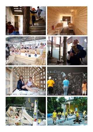 LABICHAMPI / KAROSTA / 2007        BURNINGHAM / BIRMINGHAM / 2011




SOUTHWARK LIDO / LONDON / 2008     LABICHAMPI / KAROSTA / 2007




FARWEST HOTEL / ROTTERDAM / 2011   DALSTON BARN / LONDON / 2010




METAVILLA / VENICE / 2006          METAVILLA / VENICE / 2006
 