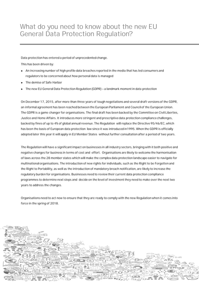 EY General Data Protection Regulation: Are you ready? | PDF | Financial ...
