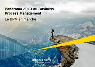 Panorama 2013 du Busin
ness
Process Management
g
Le BPM en marche

 