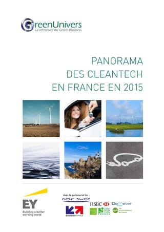 PANORAMA
DES CLEANTECH
EN FRANCE EN 2015
Avec le partenariat de  :
Les
ÉCO-ENTREPRISES
de France
France
ÉCO-TECH
 