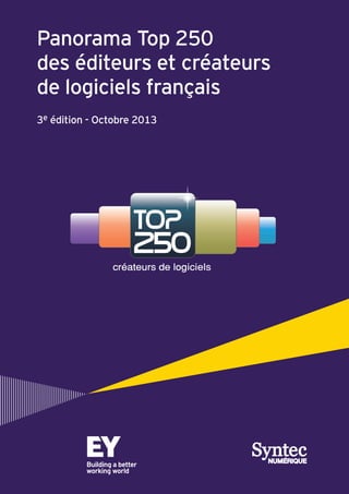 Panorama Top 250
des éditeurs et créateurs
de logiciels français
3e édition - Octobre 2013

 