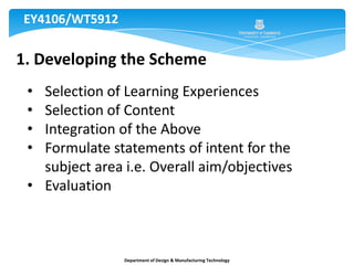 EY4106/WT5912Lesson Plan ComponentsLesson PlanAim