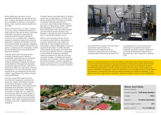Cartea Antreprenorilor 2014 România | 33Cartea Antreprenorilor 2014 România | 32
Remus Benţa este unul dintre cei mai
importanţi antreprenori din zona Mureș şi din
ţară, cu afaceri dezvoltate în diverse industrii,
dar cu precădere în domeniul construcţiilor.
Remus a fost cooptat în afacerea familiei încă
din 1994.
Remus a înființat ulterior, în 2001, compania
de tip joint venture, DAW Bența România, cu
sediul central în Sâncraiu de Mureș, importator,
producător, distribuitor şi exportator de
materiale profesionale pentru finisaje în
construcţii, din care deține 50%. Compania
inaugura la momentul acela prima unitate de
producţie a vopselelor din România, aceasta
fiind şi prima unitate de producţie a vopselelor
deschisă de concernul DAW în Europa de Est. În
prezent, compania are 251 de angajați, iar 85%
din cifra de afaceri este aferentă producției
obținute în România.
"Numele Caparol este considerat pe plan
european o garanție pentru calitate și
competență, remarcându-se prin diversitate
și prin permanenta adaptare la cele mai
moderne tehnologii și exigențe. Am încercat
să transferăm aici din experienţa de piaţă a
concernului Caparol Germania, o afacere de
familie de la 1895. Am reuşit să fim cunoscuţi
în România, în cei 13 ani de activitate, pentru
soluţiile de top şi produsele de cea mai bună
calitate", spune Remus Aurel Benţa, Director
General DAW Benţa.
Afacerea s-a dezvoltat rapid în anii care
au urmat prin inaugurarea conceptului de
Showroom Caparol, deschiderea centrului
de instruire şi vânzare şi a noului centru
logistic din Târgu Mureş, care coordona toate
expediţiile pentru România. Anii 2005 şi
2006 aduc investiţii majore – DAW Benţa
se mută într-un sediu nou, pe o platformă
de 40.000 mp, alături de centrul logistic şi
noua fabrică de vopsele şi deschide fabrica
de adezivi pentru sistemul de termoizolaţie
Capatect. Tot în 2006, compania se extinde
pe pieţele învecinate, în Republica Moldova
şi Bulgaria.
În paralel, Remus a dezvoltat afaceri în domenii
conexe, dar şi în alte industrii. În 2004, pune
bazele companiei EPS Thermopor, producător
de polistiren expandat ignifug pentru
construcţii, şi dezvoltă proiecte imobiliare în
București și în Târgu Mureș. Astăzi, compania
RCB Development & Consulting, din care
Remus Benţa deţine 95%, dezvoltă unul dintre
cele mai moderne proiecte de birouri din
România, o investiţie de peste 24 milioane de
euro, cu termen de finalizare în 2015.
Anii de criză financiară şi declinul abrupt
din domeniul construcţiilor a reprezentat o
provocare majoră pentru toţi jucătorii din
piaţă însă, în ciuda condiţiilor economice
nefavorabile, compania DAW Benţa a continuat
planurile de dezvoltare. În 2008, deschide
centrul logistic din București, care deservește
zona de sud şi Bulgaria. În 2013, inaugurează
o nouă unitate de producție a vopselelor
Caparol pe platforma din Sâncraiu de Mureș –
un proiect complex, co-finanţat prin Fonduri
Europene, care a însumat creșterea capacității
de producție vopsele, creșterea capacității de
stocare a materiilor prime și a semifabricatelor,
optimizarea producției și a colorării produselor.
Serviciile oferite de Caparol prin intermediul
magazinelor Caparol Center şi a
Showroom-urilor partenerilor săi au
evoluat de-a lungul anilor, de la colorarea
computerizată şi prezentarea de produse noi,
la asistenţă pentru lucrări sau înscrierea
meseriaşilor în programele de instruire
complexă, teoretică şi practică, desfăşurate
la centrele de training din Târgu Mureş și
București sau în țară, împreună cu partenerii
locali.
„Mizăm pe importanța factorului uman, care alături de tehnologie reprezintă principalele atuuri
prin care ne-am dezvoltat afacerile. Resursa umană este cel mai puternic capital. Avem personal
cu experiență în piața națională și regională şi cei mai buni oameni care lucrează în cercetare,
dezvoltând propriile patente, formule, produse și sisteme. Din anul 2012, echipa noastră a pus
bazele Comunităţii Profesioniştilor Caparol din România, la care s-au alăturat peste 700 de meşteri
din toată ţara, un parteneriat care duce mai departe garanţia unei calităţi incontestabile, a unei
palete de servicii şi suport tehnic consistente.” Remus Aurel Benţa, Director General DAW Benţa
Remus Aurel Benţa
Director General
Numele companiei
Fondată
Industrie
Număr angajați (2013)
Venituri (2013)
DAW Benţa România
2001
Produse industriale
251
71.173.883 lei
 