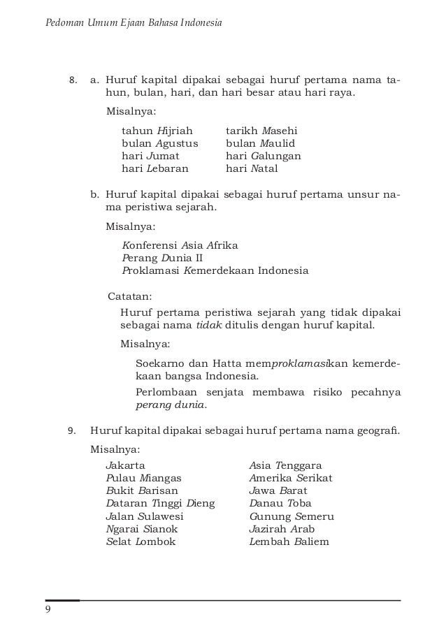 Contoh Huruf Kapital Lepas - Simak Gambar Berikut